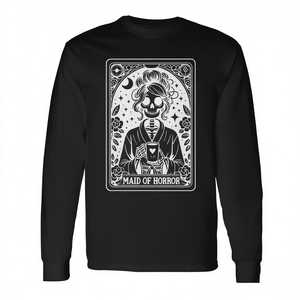 Camiseta de manga larga con diseño de tarot de Maid Of Horror, camiseta gótica para despedida de soltera - Product Image 2