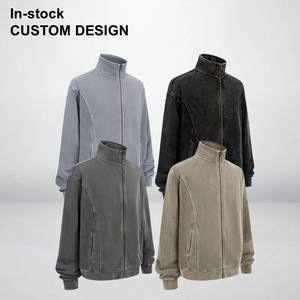 แจ็คเก็ตบอมเบอร์ผู้ชายฤดูหนาวปี 2025 ผ้าฝ้าย 100% หนา ซิป YKK คอตั้ง ลวดลายพิมพ์แบบดิสชาร์จ สไตล์สตรีทแวร์ ทรงหลวม - Product Image 1