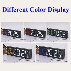 <span class=keywords><strong>Reloj</strong></span> Despertador <span class=keywords><strong>Digital</strong></span> LED <span class=keywords><strong>de</strong></span> <span class=keywords><strong>Pared</strong></span> <span class=keywords><strong>con</strong></span> Temperatura, Calendario, Retroiluminación Ajustable <span class=keywords><strong>y</strong></span> Temporizador para Dormitorio u Oficina - Product Image 5