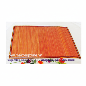 Accessoire d'artisanat de temps de repas de napperon de table en bambou de forme libre écologique - Product Image 1