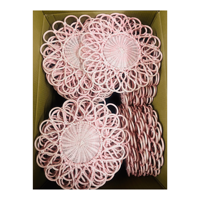 Sous-verres et sets de table en rotin naturel faits à la main, écologiques, résistants à la chaleur, réutilisables, de haute qualité, prix de gros abordable