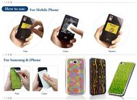 Toptan yapışır telefon olarak web kamerası gizlilik kapak özel cep telefonu yapışkan ekran temizleyici mikrofiber etiket