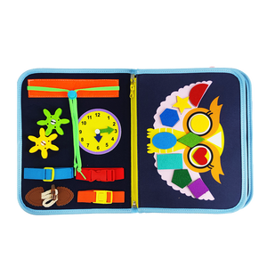 Nouveau Style Stock Marchandises Montessori Voyage Jouets Feutre Activité Occupé Livres avec <span class=keywords><strong>8</strong></span> pages Feutre Toddler Occupé Conseil pour Garçons Filles - Product Image 4