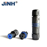JINH elektrik güç kablosu/kablo 3 Pin 4Pin açık veya sualtı LED aydınlatma kullanımı IP68 su geçirmez konnektör