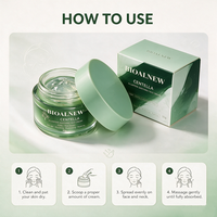 Crème Visage Apaisante à la Centella et à l'Allantoïne Marque Blanche, Crème Anti-Acné PDRN à la Centella, Crème Visage Hydratante Anti-Âge et Réparatrice