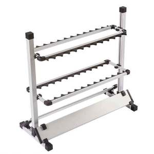 Light Weight Aluminum12 Holes 24 Holes Fishing Display Support Storage Stand Fishing <strong>Rod</strong> Racks Metal Fishing <strong>Rod</strong> <strong>Holder</strong> - Product Image 1