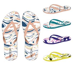 Chanclas con Estampado de Piña Tropical al por Mayor para Mujer, Sandalias de Playa de Verano con Logotipo Personalizado, Antideslizantes - Product Image 2