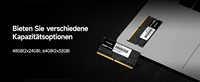 Prix de gros Accessoires ECC SODIMM DDR5 RAM 24 Go 32 Go Module de mémoire pour ordinateur portable Carte mémoire RAM
