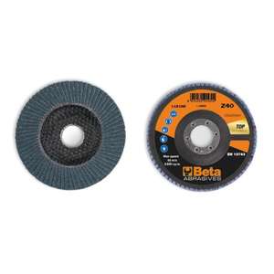 BETA - 112160106 Disques à lamelles avec tissu abrasif en zircone, tampon de support en fibre de verre, construction à rabat simple ø 125 mm (multi-pack) - Product Image 4