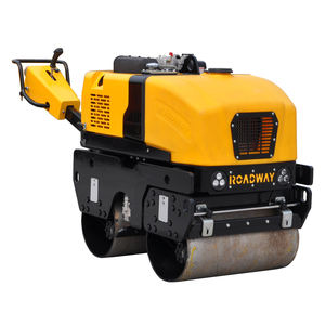 Китайский завод, Лучшая цена, прогулка за двойным барабаном, полностью гидравлический Вибрационный дорожный каток, мини-ролик - Product Image 3