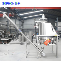 SOPHON GMP，FDA认证食品工业25公斤糖粒，淀粉，面粉，粉末散装袋卸料机无尘给料机输送机