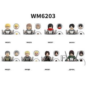 ตัวต่อไททัน วิกิ อนิเมะ บริคส์ เซอร์วี คอร์ปส์ เอเรม เยเกอร์ อาร์มิน เลวี มิคาสะ มินิ แอคชั่น ทอย ฟิกเกอร์ ตัวต่อสำหรับเด็ก - Product Image 6