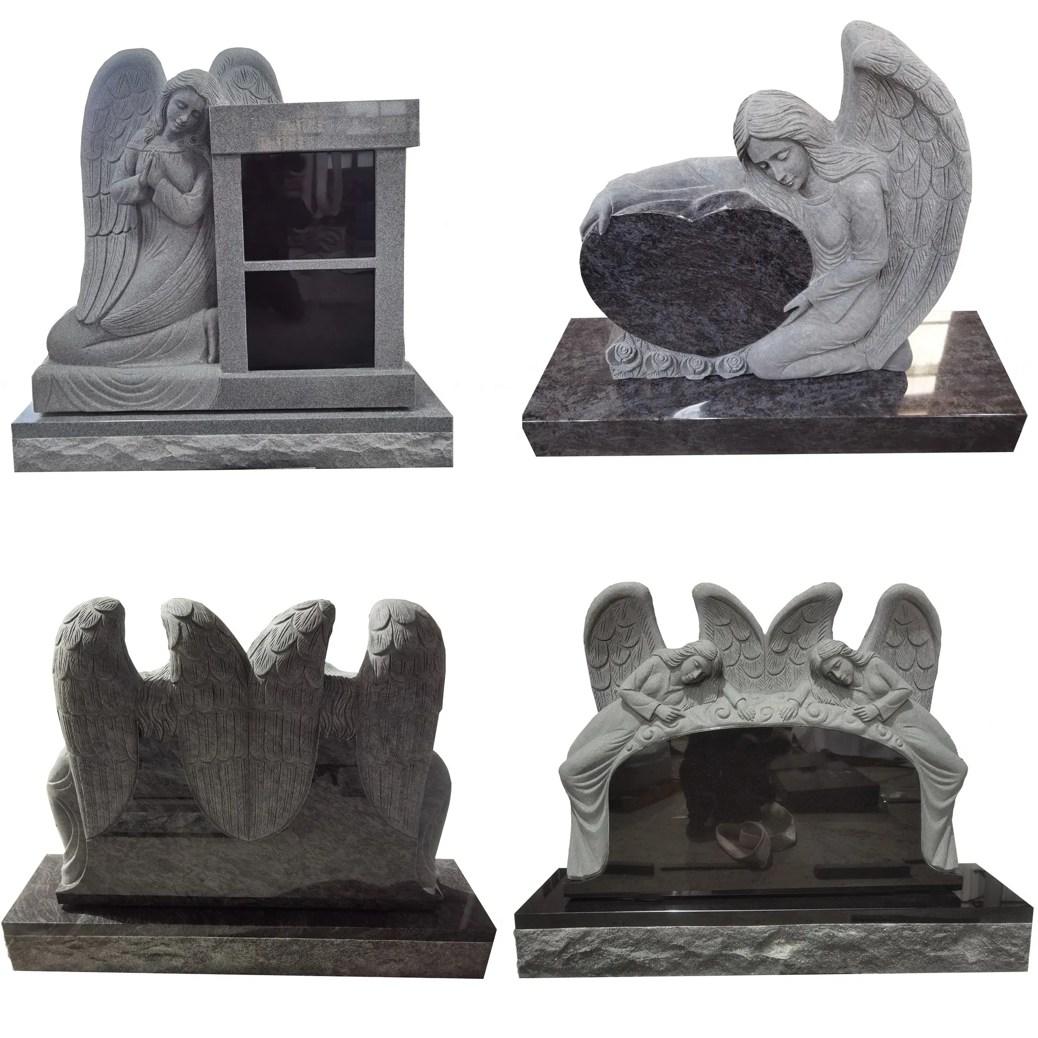 Penjualan Tiongkok batu kepala marmer alam batu kepala kupu-kupu batu kepala dan monumen