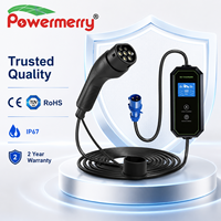 Nouveau chargeur EV portable 7kW 32A Type 2 230V AC IP67 CE TUV RoHS Prise personnalisée Garantie 2 ans Utilisation domestique/garage UE Protection contre les fuites