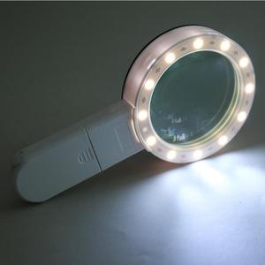 <span class=keywords><strong>Loupe</strong></span> avec lumière, grande <span class=keywords><strong>loupe</strong></span> portable 30X <span class=keywords><strong>loupe</strong></span> éclairée 12 LED pour la <span class=keywords><strong>lecture</strong></span> des personnes âgées - Product Image 5