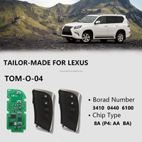 Placa PCB Universal Inteligente para Llave de Coche CK TOM Series TOM-O-04 de 4 Botones para Lexus (Solo Placa) Compatible con 8A