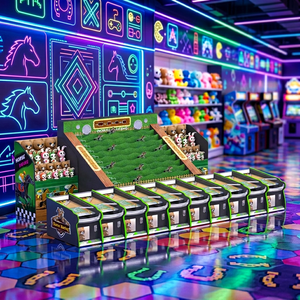 Máquina de juego de carreras de caballos operada con monedas Rong Xiang Electronic Arcade, tablero de juego personalizado, cabina de carnaval con rodillos de bolas, inglés - Product Image 2