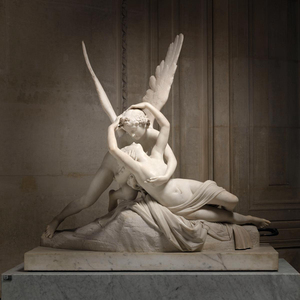 Youfine công viên bãi cỏ trung tâm nổi tiếng đá cẩm thạch Eros điêu khắc antonin canova CUPID và tâm thần tượng Louvre tượng - Product Image 4