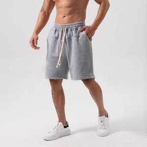 Shorts de sport pour hommes en coton 100% de haute qualité fabriqués en usine, shorts vierges en molleton français en gros - Product Image 4