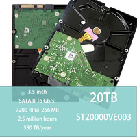 Disque dur interne SATA III 6 Gbit/s 7200 tr/min 256 Mo 20 To ST20000VE003 3,5 pouces pour IA, NVR, serveurs, appareils et apprentissage profond
