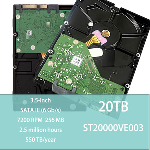 Disque dur SkyHawk AI 20TB ST20000VE003 20TB 3,5 pouces SATA III 6 Gb/s 7200 tr/min 256 Mo pour les NVRs, serveurs et appareils IA avec apprentissage profond - Product Image 1