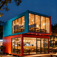 Bar en conteneur, café en conteneur préfabriqué en plein air, cuisine mobile en conteneur, restaurant en conteneur préfabriqué