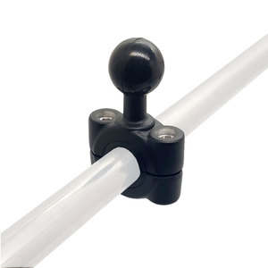 Support de téléphone pour moto N-Star, rail moyen à couple, <span class=keywords><strong>double</strong></span> rotule pour guidon de moto - Product Image 1