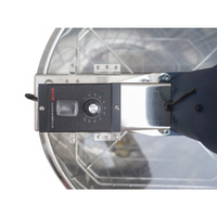 Premium Edelstahl Elektromotor Honigschleuder 4-Waben-Honigschüttler Zentrifuge Halbautomatisch 220V/110V 2 Jahre Garantie