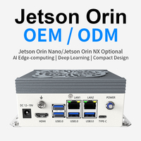 Ordinateur industriel IA, PC embarqué sans ventilateur, ordinateur de périphérie, 20-157 TOPS, en stock, 8 Go/16 Go, Jetson Orin Nano NVIDIA Ampere OEM/ODM