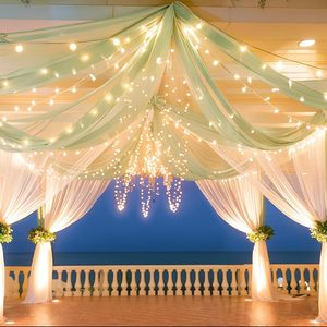 Lussuosi Drappeggi in Chiffon a Onde Lunghe <span class=keywords><strong>per</strong></span> Soffitto - Tessuto Decorativo <span class=keywords><strong>per</strong></span> Matrimoni ed Eventi, <span class=keywords><strong>per</strong></span> Sale da Banchetto e Decorazioni <span class=keywords><strong>per</strong></span> Feste - Product Image 5