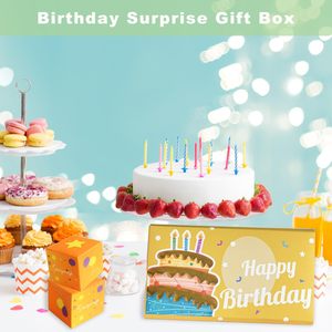 Boîte <span class=keywords><strong>cadeau</strong></span> surprise 3D avec <span class=keywords><strong>confettis</strong></span> rebondissants, porte-argent pop-up, carte créative DIY pour les fournitures de fête d'anniversaire - Product Image 3