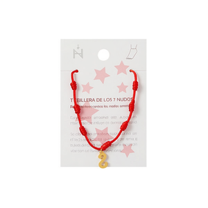 Cavigliera in acciaio inossidabile con nodo a sette stelle e lettera S per donna, gioiello alla moda. - Product Image 2