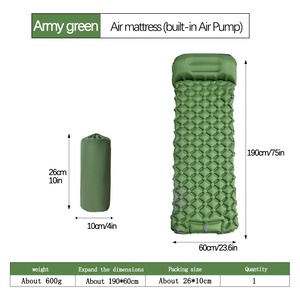 Colchón Inflable Antideslizante de TPU, Tipo Pedal, Doble/Sencillo, Rectangular/Diamante, para Acampar al Aire Libre - Product Image 4