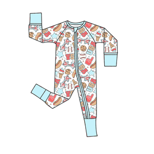 Combinaisons de bébé <span class=keywords><strong>en</strong></span> bambou imprimées de toutes sortes, pyjamas décontractés, fermeture éclair bidirectionnelle, boîte mystère personnalisée, grenouillères 0-6 <span class=keywords><strong>mois</strong></span> - Product Image 6