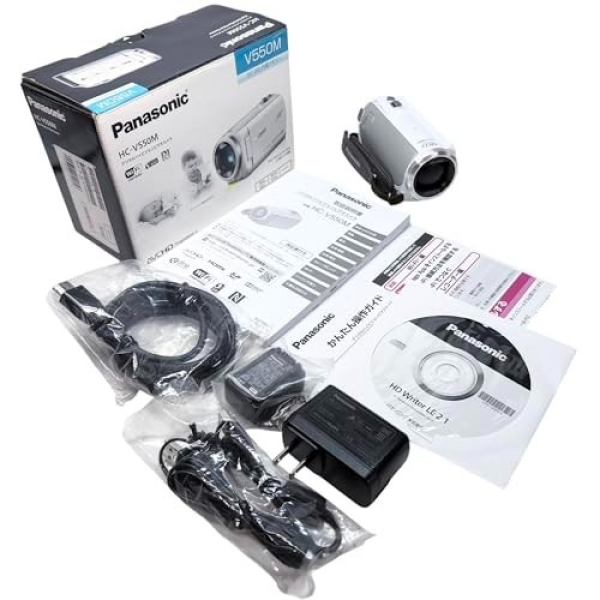 Plc Hc-v550m White Digital Hi-vision Camcorder 50x 32gb W/box for Warranty Product New Original Industrial Automation