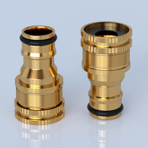 Conector de latón para grifo de lavabo, 12-16mm, tipo de boquilla de 4 puntos, roscas internas y externas, accesorio para tubería de agua de lavabo - Product Image 2