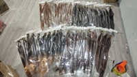 Rambut Kepang Lurus 22 Inci, Rambut Sintetis untuk Kepang Crochet, Ekstensi Rambut, Rambut Kepang Kotak Silky Pre-Stretched, Ombre Hitam