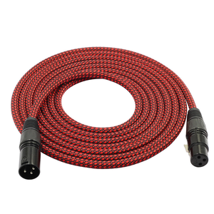 Câble d'extension <span class=keywords><strong>XLR</strong></span> tressé 3M professionnel en gros, câble de microphone stéréo Hi-Fi double <span class=keywords><strong>XLR</strong></span> <span class=keywords><strong>3</strong></span>/<span class=keywords><strong>5</strong></span> broches mâle-femelle sans perte - Product Image 1