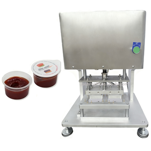 Machine de thermoscellage verticale pour l'emballage de boissons en verre et en papier, la sauce salade, le beurre de cacahuète, les aliments - Product Image 1