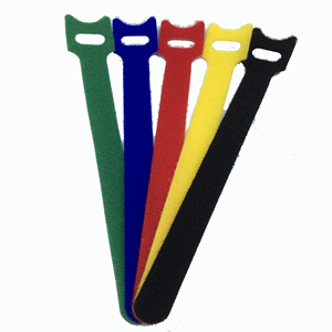 Precio de fábrica: Sujetadores de cable elásticos 100% nailon con gancho y bucle, sujetacables con logo impreso, cintas de sujeción de cable con gancho y bucle. - Product Image 2