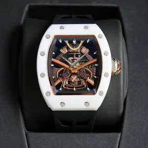 Popular High End Best Selling <b>Watch</b> Customizable White Ceramic Case <b>Rubber</b> <b>Watch</b> Men's Mechanical Sports <b>Watch</b> - Product Image 2