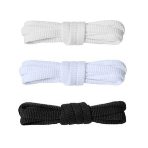 Lacets plats de haute qualité 6 mm en polyester de couleur unie pour baskets, disponibles en stock de 90 cm à 160 cm de longueur - Product Image 3