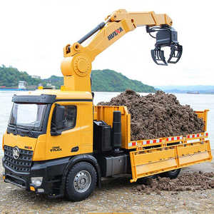 Camión Volquete de Metal <span class=keywords><strong>Huina</strong></span> <span class=keywords><strong>1575</strong></span> a Escala 1:14 con Control Remoto de 26 Canales y Agarrador de Madera - Vehículo de Construcción Duradero para Niños - Product Image 5