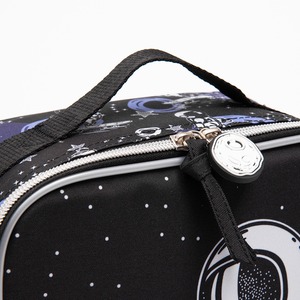 Spaceman Cooler Insulated Lunch Box For Students, Water-Resistant Soft Cooler Lunch Bag With <b>Adjustable</b> <b>Strap</b> In Cartoon Pattern - Product Image 6