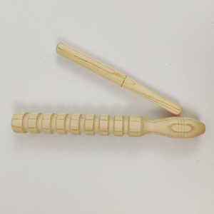Raspador de madera para niños, instrumento de percusión Orff, color madera natural, para educación musical en guarderías - Product Image 4