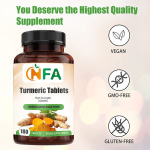 Suplemento Dietético al por Mayor, Tabletas de Cúrcuma de Alta Potencia con Raíz de Cúrcuma, Apoyo para su Salud y Bienestar - Product Image 3