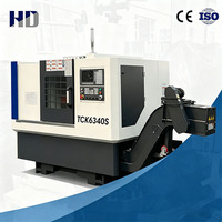 Tour CNC à banc incliné robuste TCK6340 pour le traitement en série de composants d'arbre