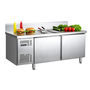 Commercial <b>Freezer</b> Prep Fridge Catering Kitchen Equipment Refrigerated Under Counter Chef Base Refrigerator With a Backrest TC0. - Product Image 2