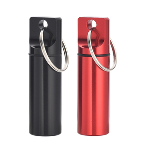 Promotional Flat Aluminium Medication Case Custom Logo Container Casephere Pill Boxes for Gifts