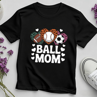 Impression par transfert thermique DTF lavable à chaud pour T-shirts, motif « Ball Mom » – Meilleure vente